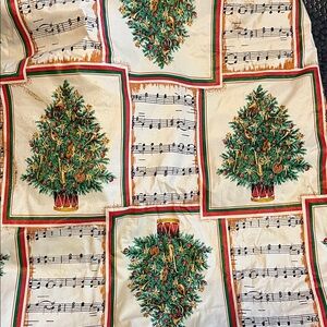 Festive Christmas Tree Holiday round table cloth